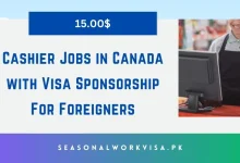 Cashier Jobs in Canada with Visa Sponsorship For Foreigners