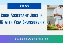 Cook Assistant Jobs in UK with Visa Sponsorship