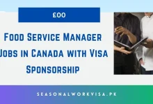 Food Service Manager Jobs in Canada with Visa Sponsorship