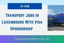 Transport Jobs in Luxembourg With Visa Sponsorship