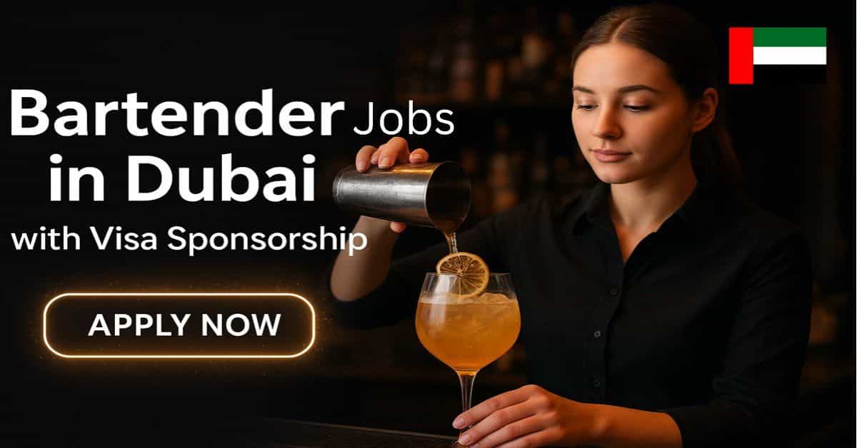 Bartender Jobs in Dubai with Visa Sponsorship 2025 1 Bartender Jobs in Dubai with Visa Sponsorship