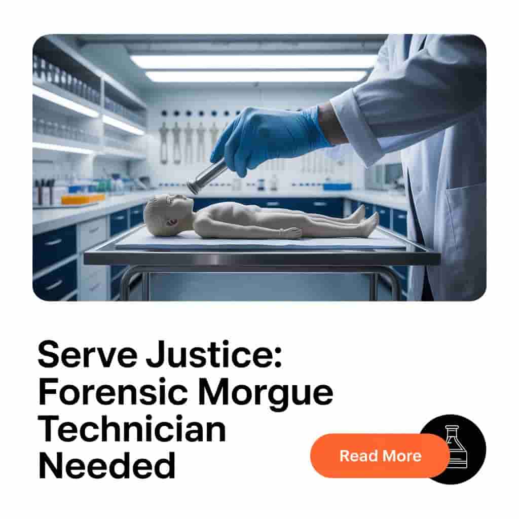 Sponsorship Forensic Morgue Technician Jobs in USA 2025 2 Forensic Morgue Technician Jobs in USA