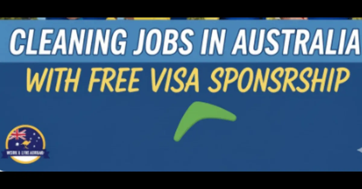 Cleaning Jobs in Australia with Free Visa Sponsorship  1 Cleaning Jobs in Australia