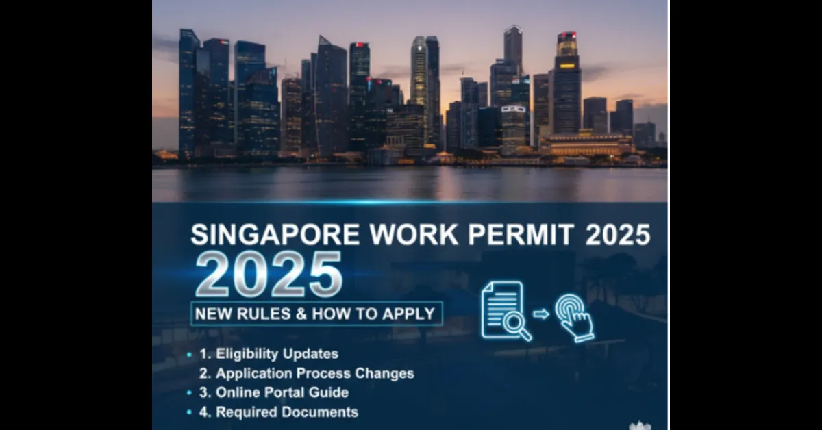 Singapore Work Permit 2025 – New Rules & How to Apply 1 Singapore Work Permit