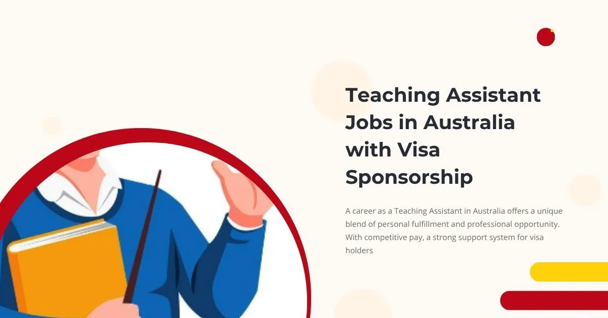 Teaching Assistant Jobs in Australia with Visa Sponsorship 1 Teaching Assistant Jobs in Australia