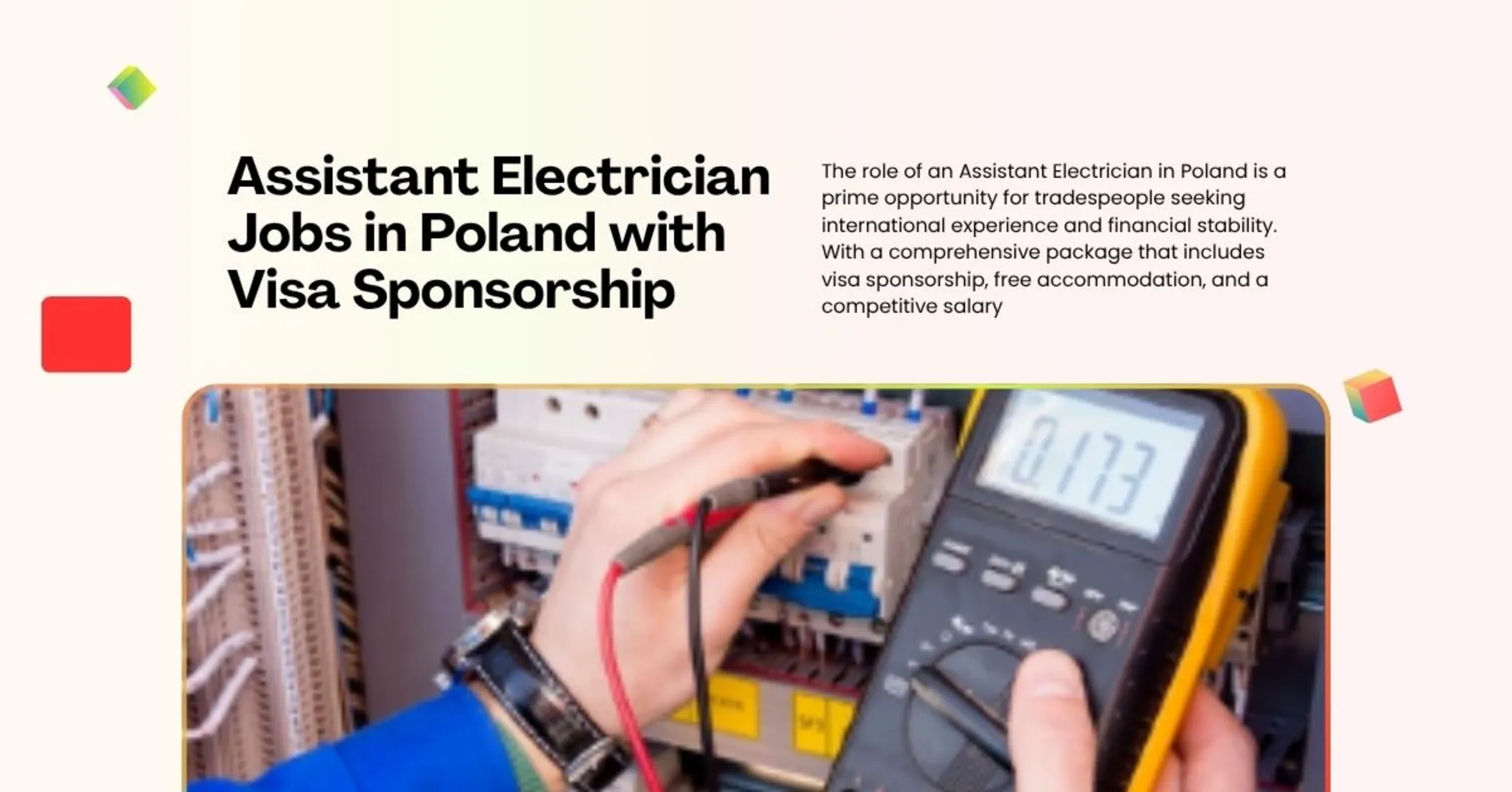 Assistant Electrician Jobs in Poland