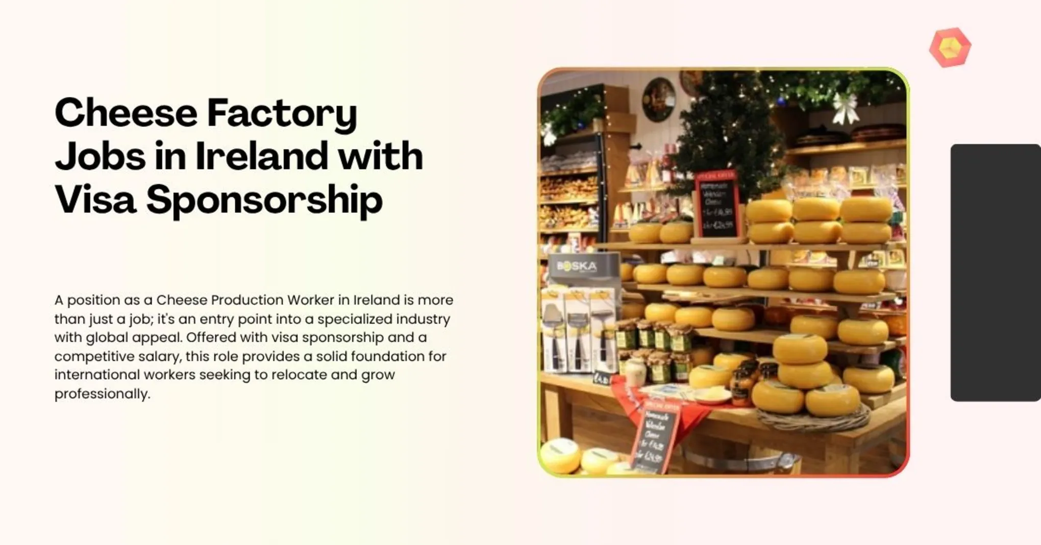 Cheese Factory Jobs in Ireland