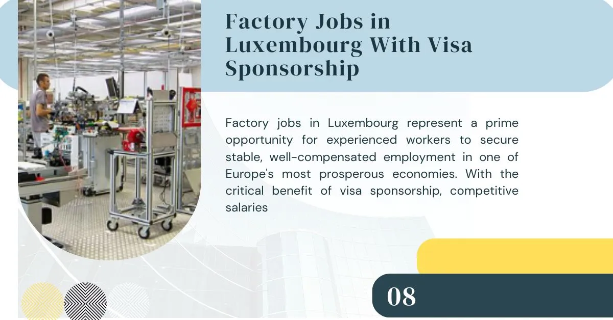 Factory Jobs in Luxembourg