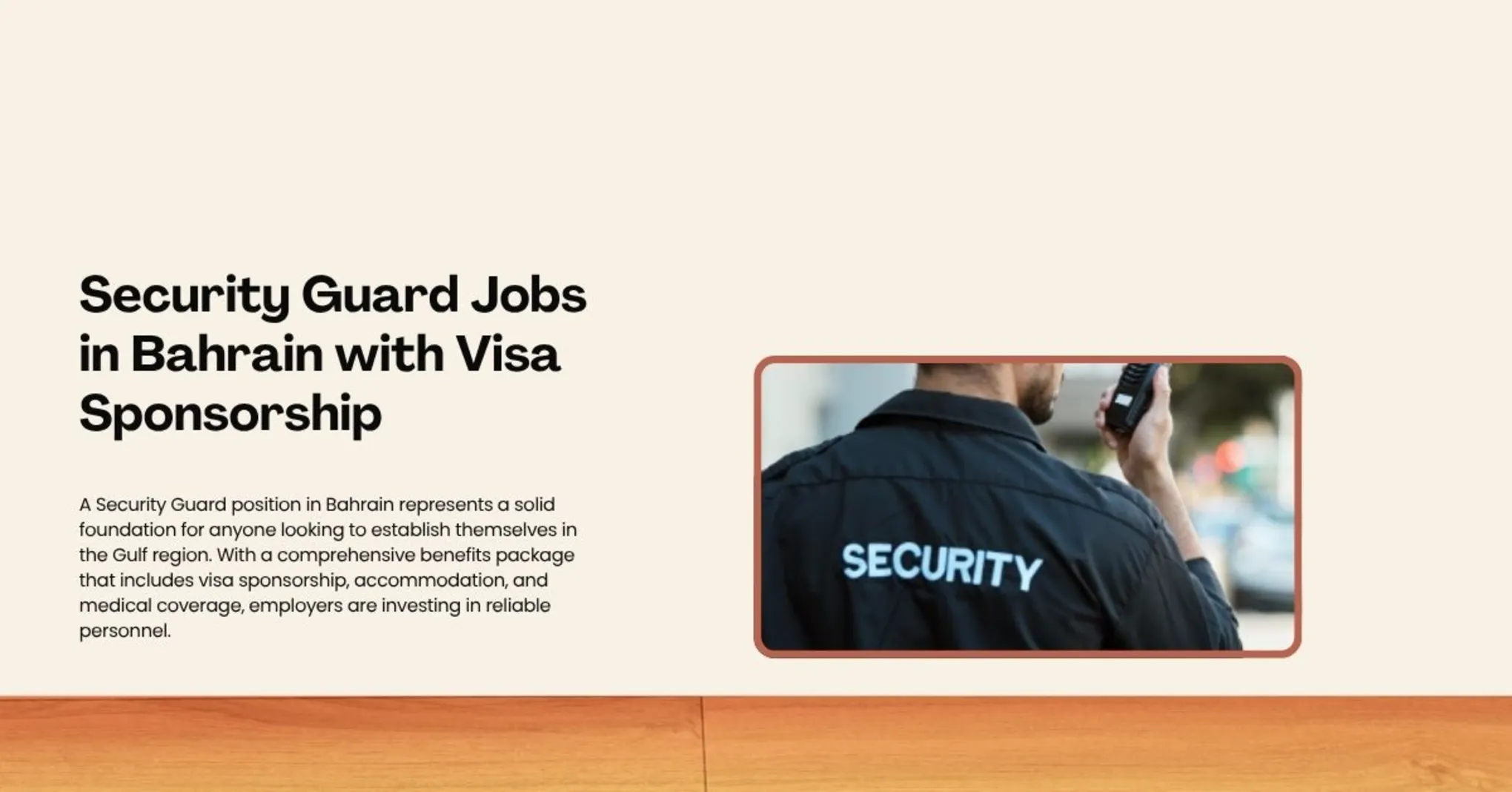 Security Guard Jobs in Bahrain