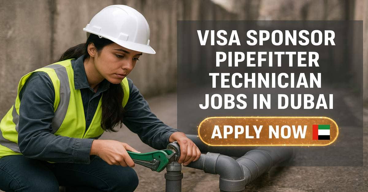 Visa Sponsor Pipefitter Technician Jobs in Dubai
