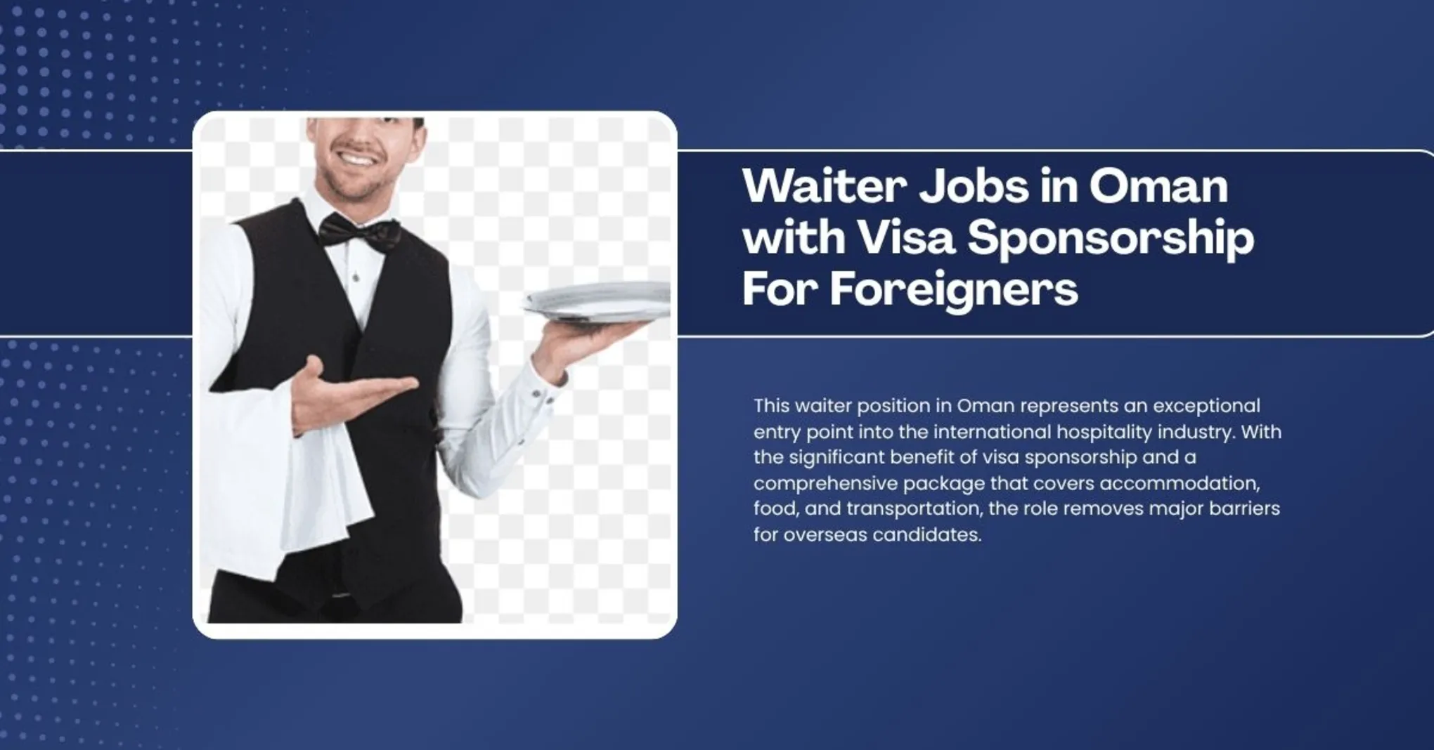 Waiter Jobs in Oman