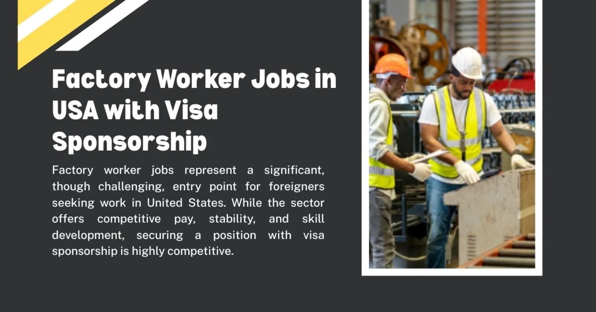 Factory Worker Jobs in USA