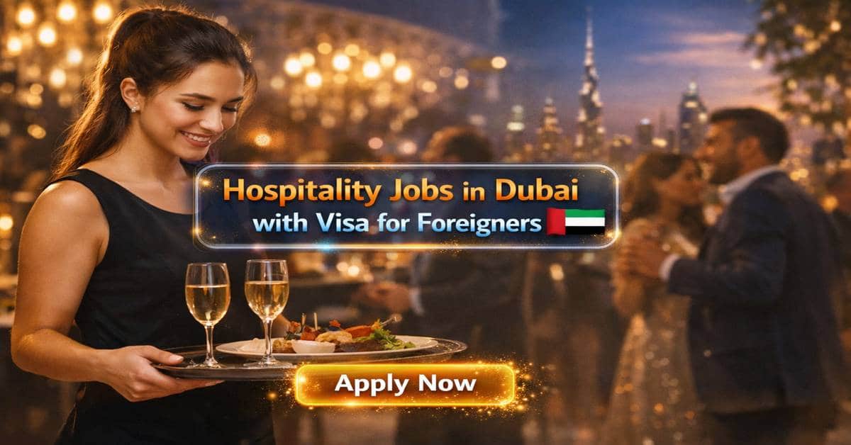 Hospitality Jobs in Dubai with Visa for Foreigners