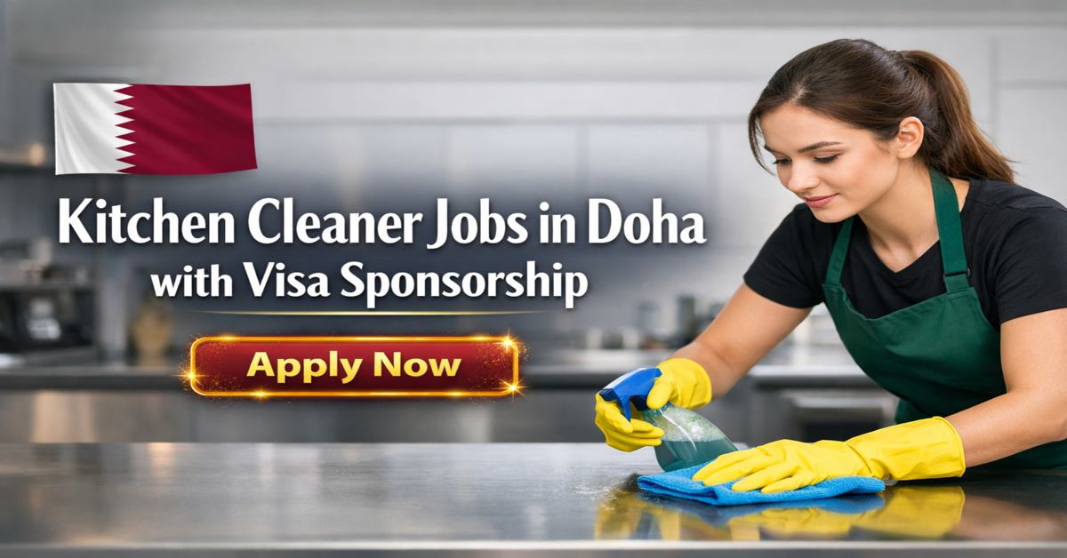Kitchen Cleaner Jobs in Doha with Visa sponsorship