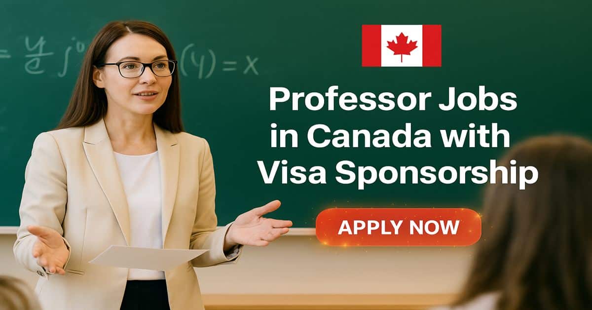 Professor Jobs in Canada with Visa Sponsorship