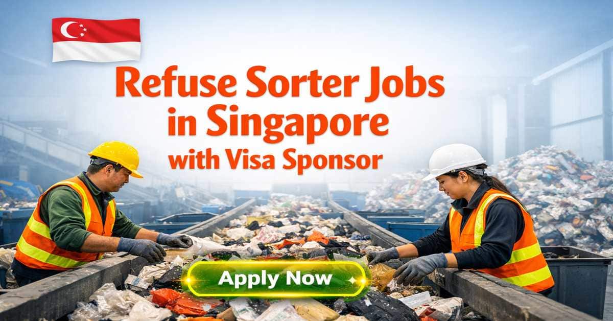 Refuse Sorter Jobs in Singapore with Visa Sponsor