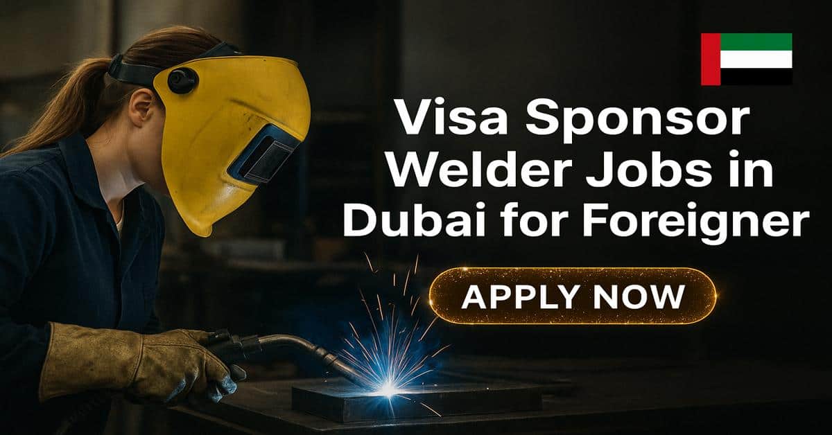 Visa Sponsor Welder Jobs in Dubai for Foreigner