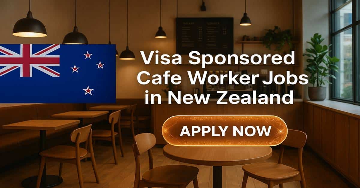 Visa Sponsored Cafe Worker Jobs in New Zealand