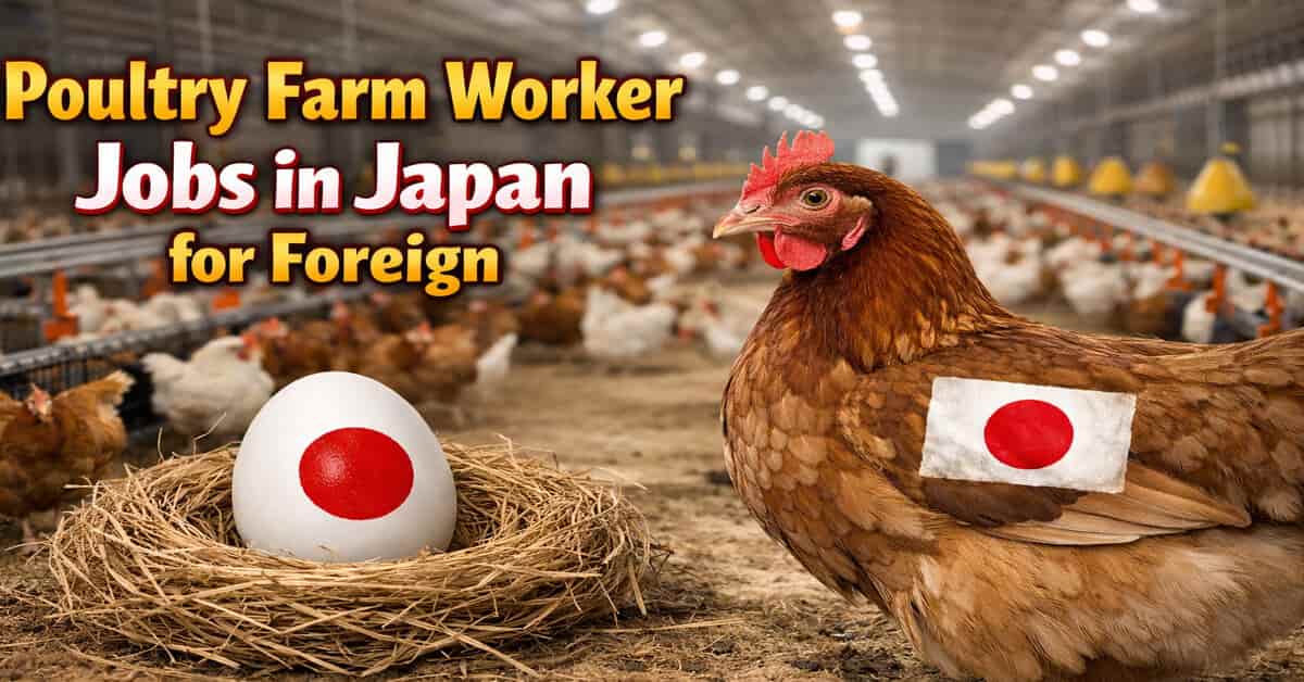 Poultry Farm Worker Jobs in Japan for Foreign