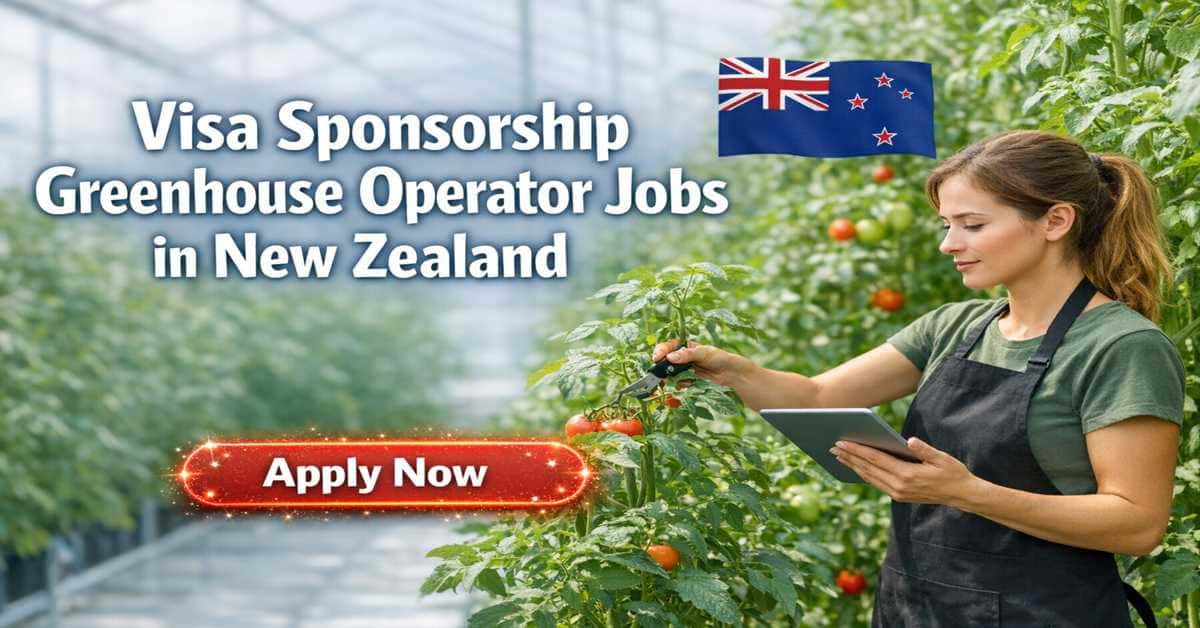 Visa Sponsorship Greenhouse Operator Jobs in New Zealand 1 Visa Sponsorship Greenhouse Operator Jobs in New Zealand