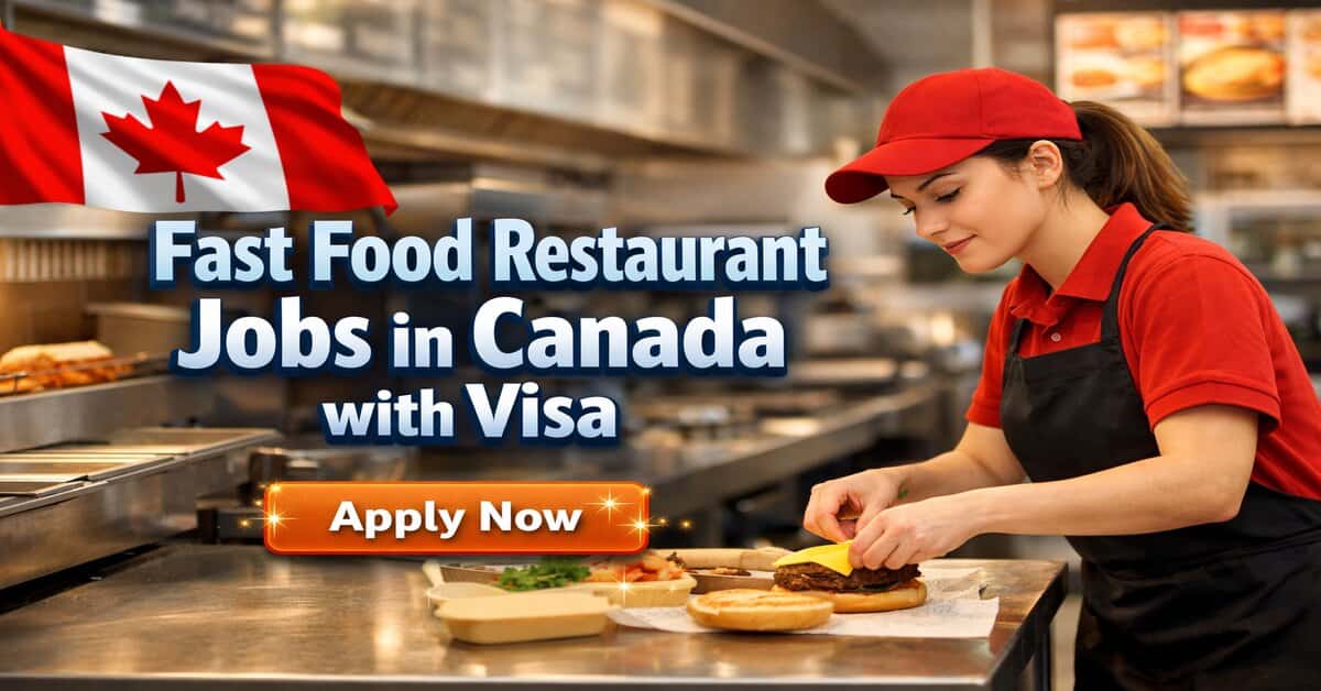 Fast Food Restaurant Jobs in Canada with Visa 2026 1 Fast Food Restaurant Jobs in Canada with Visa