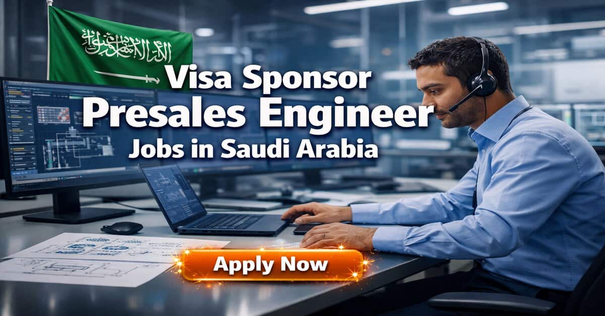 Visa Sponsor Presales Engineer Jobs in Saudi Arabia 2026 1 Visa Sponsor Presales Engineer Jobs in Saudi Arabia