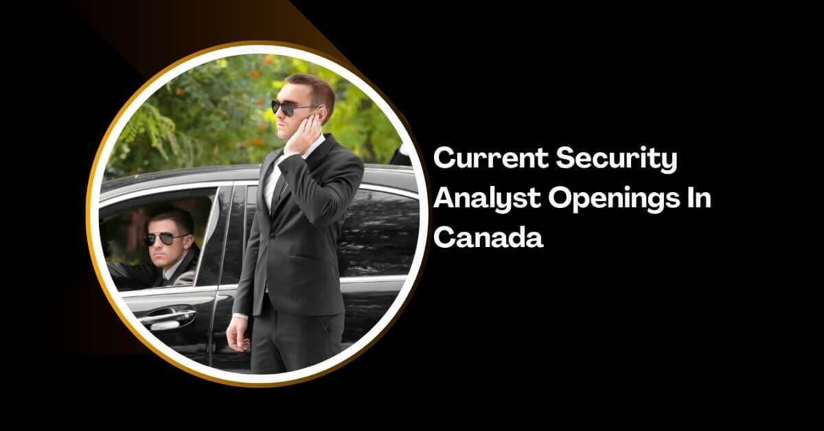 Current Security Analyst Openings In Canada