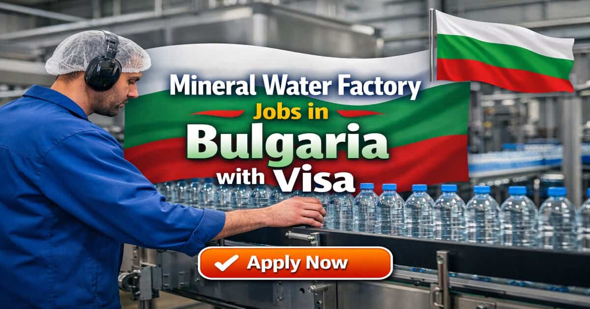 Mineral Water Factory Jobs in Bulgaria with Visa