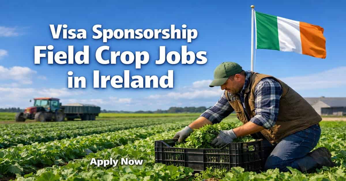 Visa Sponsorship Field Crop Jobs in Ireland