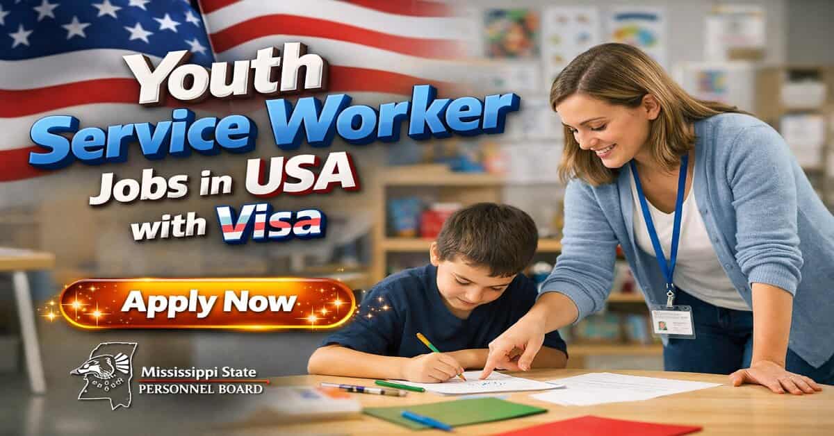 Youth Service Worker Jobs in USA with Visa