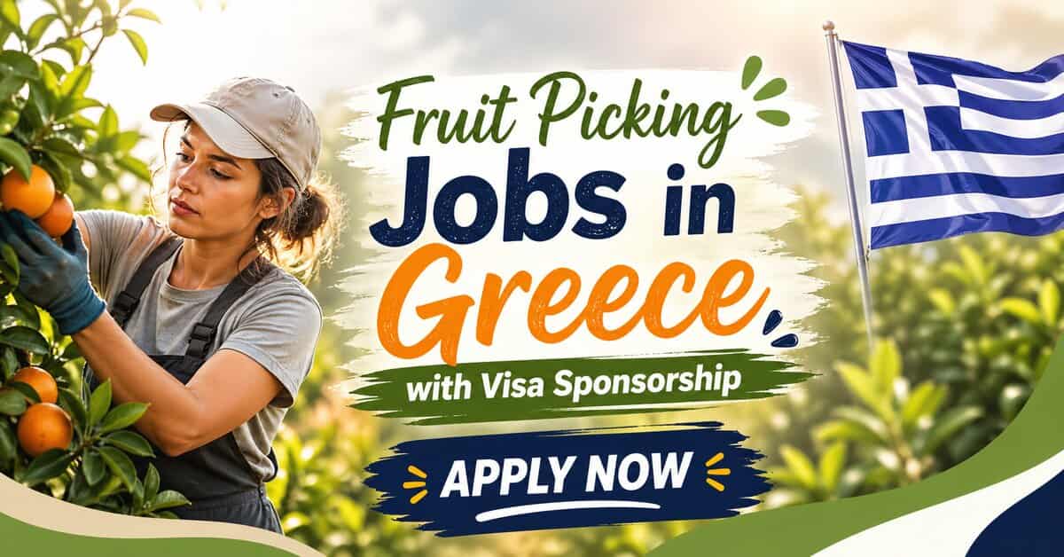 Fruit Picking Jobs in Greece with Visa Sponsorship