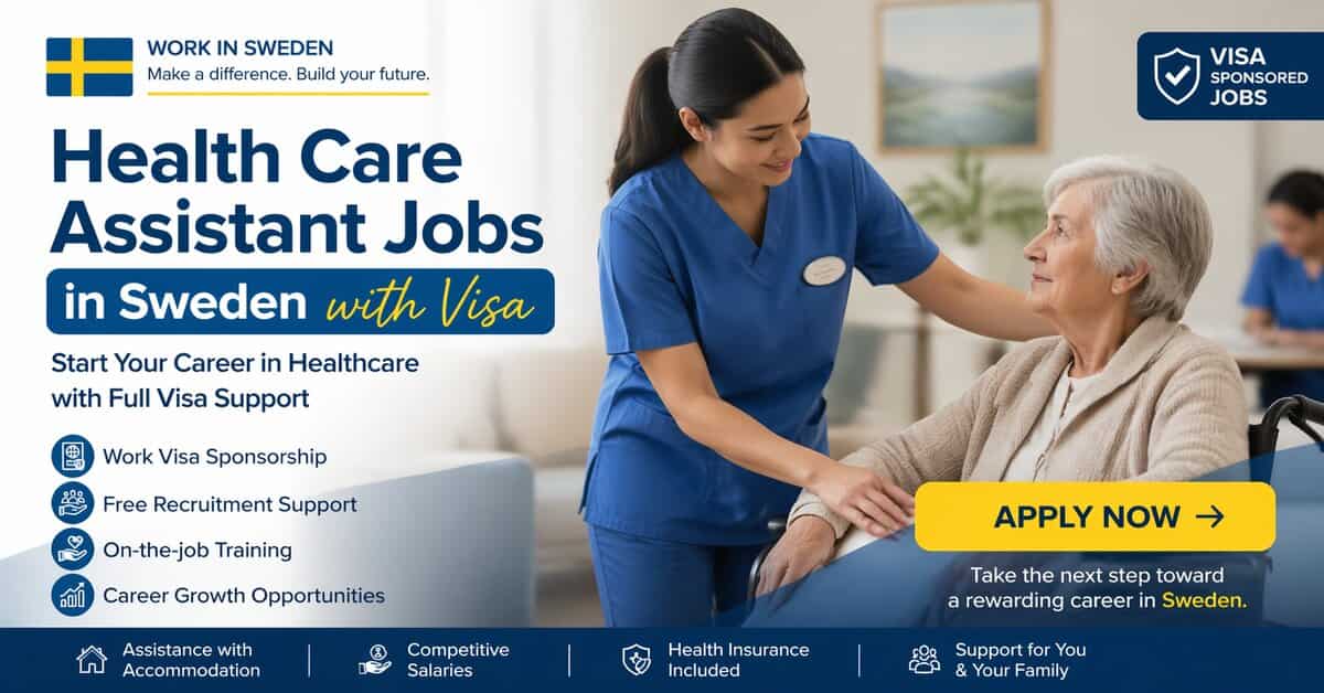 Health Care Assistant Jobs in Sweden with Visa