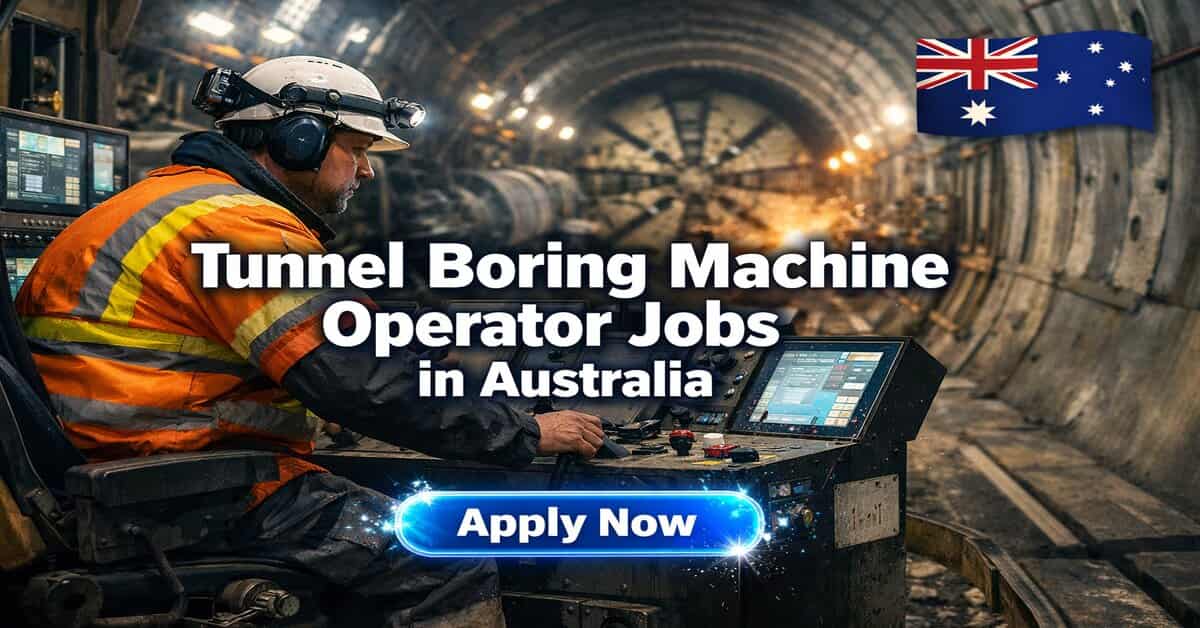 Tunnel Boring Machine Operator Jobs in Australia