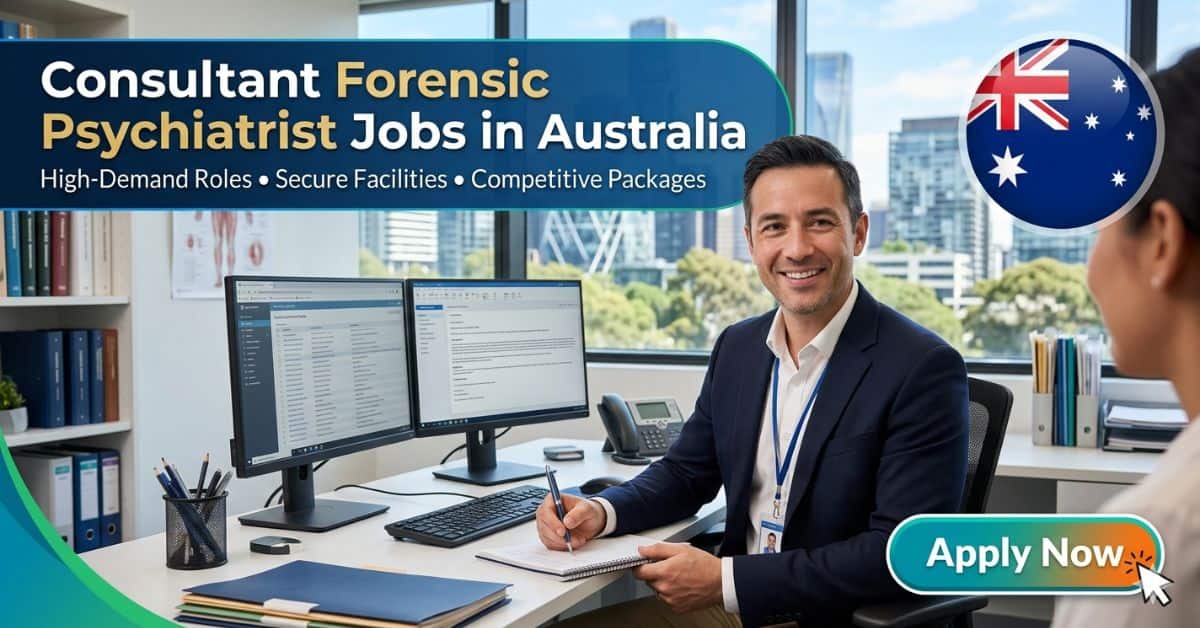 Consultant Forensic Psychiatrist Jobs in Australia 2026 2 Consultant Forensic Psychiatrist Jobs in Australia