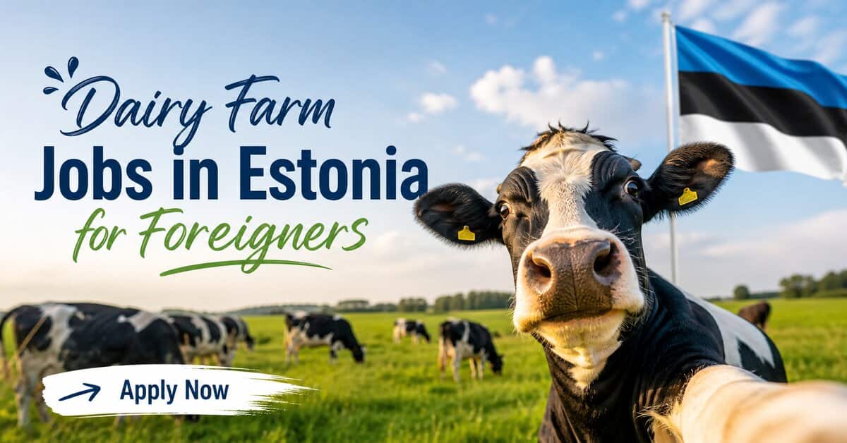 Dairy Farm Jobs in Estonia for Foreigners