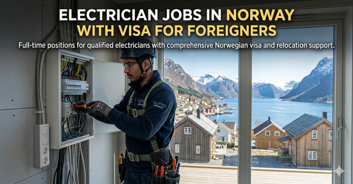 Electrician Jobs in Norway with Visa for Foreigners