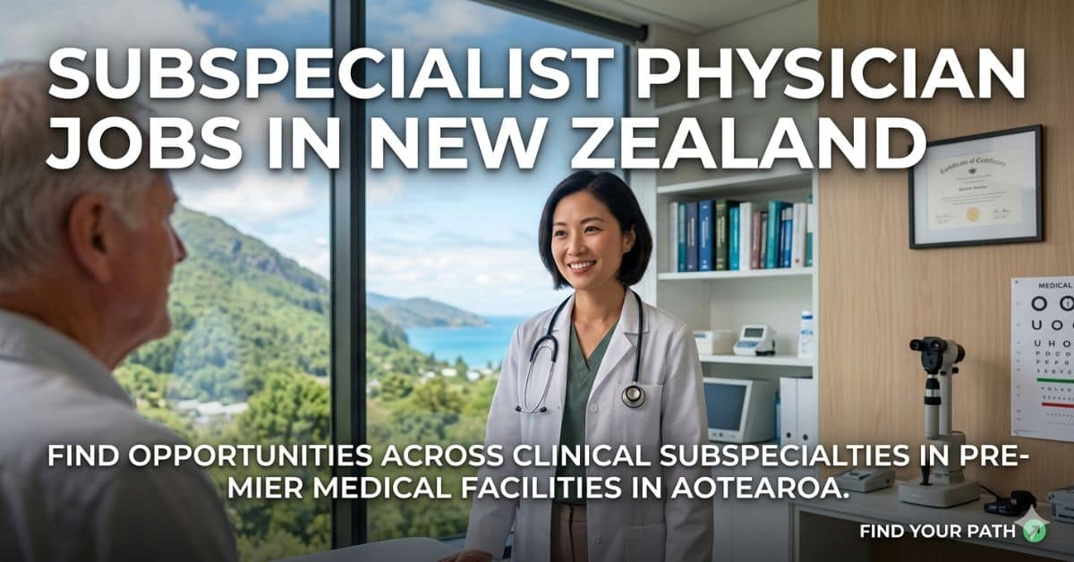 Subspecialist Physician Jobs in New Zealand