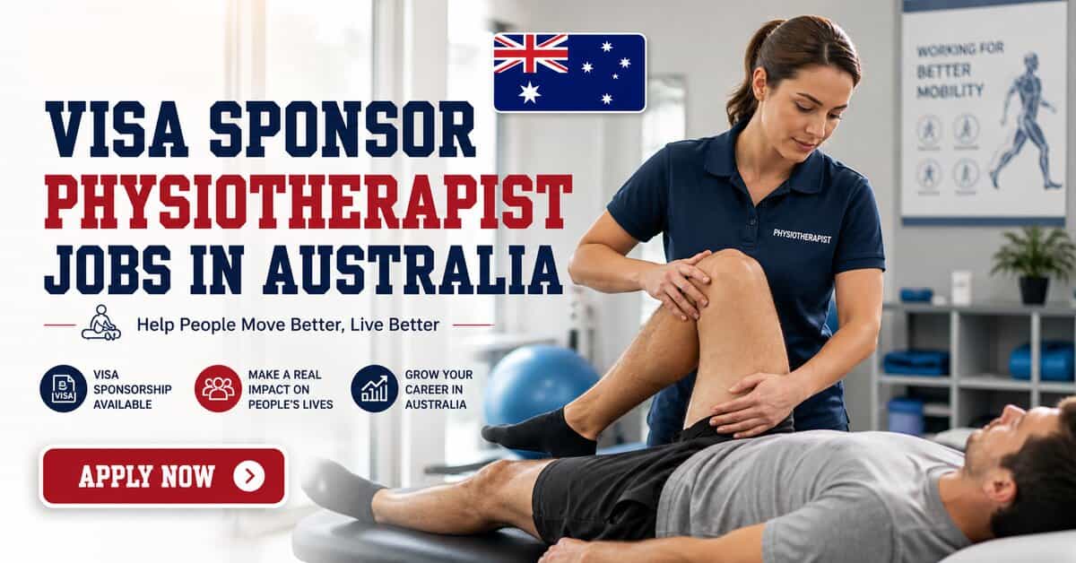 Visa Sponsor Physiotherapist Jobs in Australia