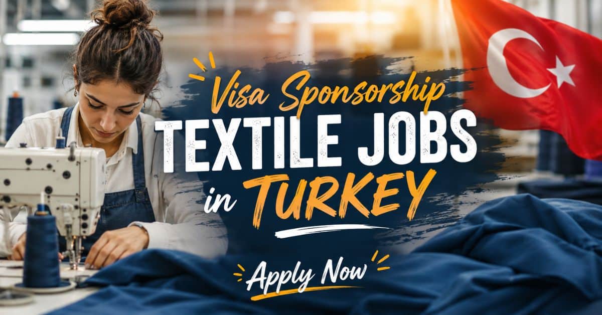 Visa Sponsorship Textile Jobs in Turkey